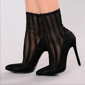 Fashion Nova mesh heels